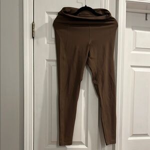 Girlfriend Collective Ochre/Green/Brown High-Waisted Leggings
